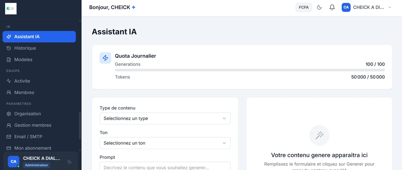Centrio Copilot — Assistant IA intégré. Les données confidentielles sont masquées.